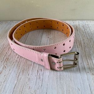 Pink Genuine Leathet Belt